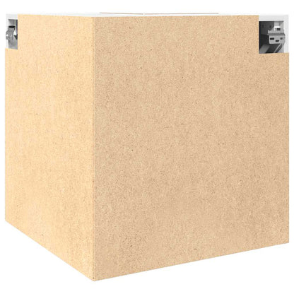 Hanghoekkast 57x57x60 cm bewerkt hout oud houtkleurig