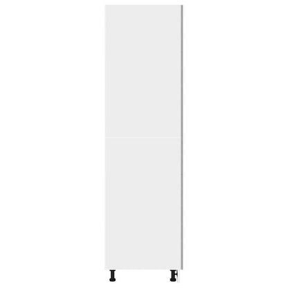 Ombouwkast voor koelkast Lyon 60x57x207 cm bewerkt hout betongrijs