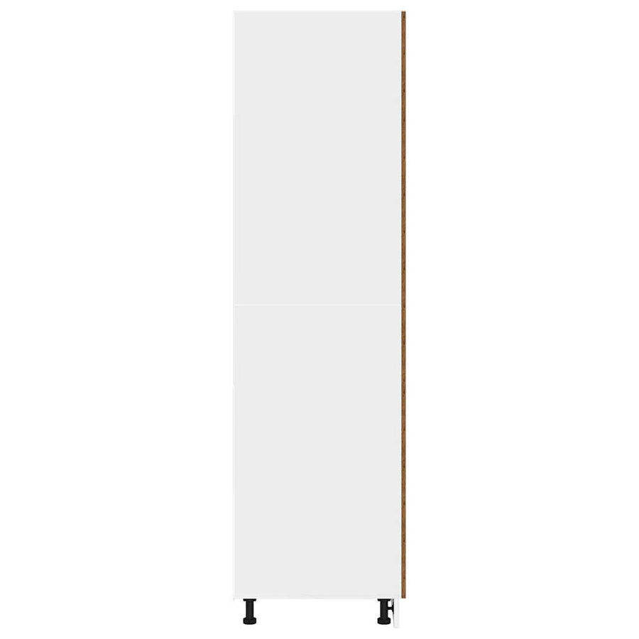 Ombouwkast voor koelkast Lyon 60x57x207 cm bewerkt hout oud houtkleurig