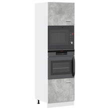 Magnetronkast 60x57x207 cm spaanplaat betongrijs