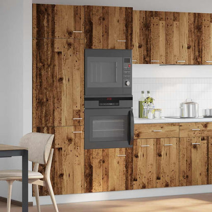 Magnetronkast 60x57x207 cm bewerkt hout oud houtkleurig