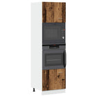 Microwave Cabinet Lyon 60x57x207 cm treated wood old wood color