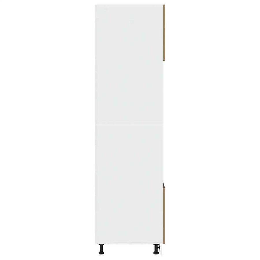 Magnetronkast 60x57x207 cm bewerkt hout artisanaal eikenkleur