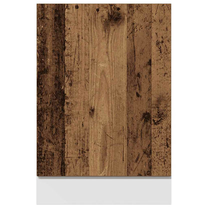 Vaatwasserpaneel Lyon 45x3x67 cm bewerkt hout oud houtkleurig
