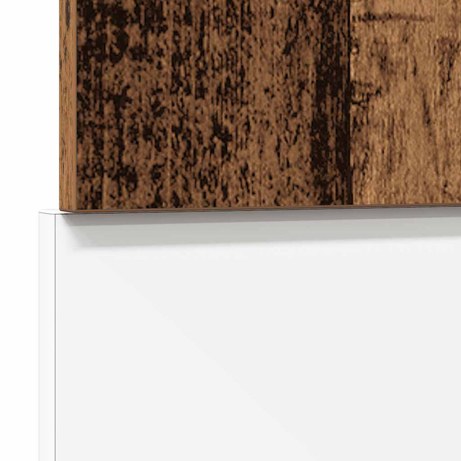 Vaatwasserpaneel Lyon 45x3x67 cm bewerkt hout oud houtkleurig