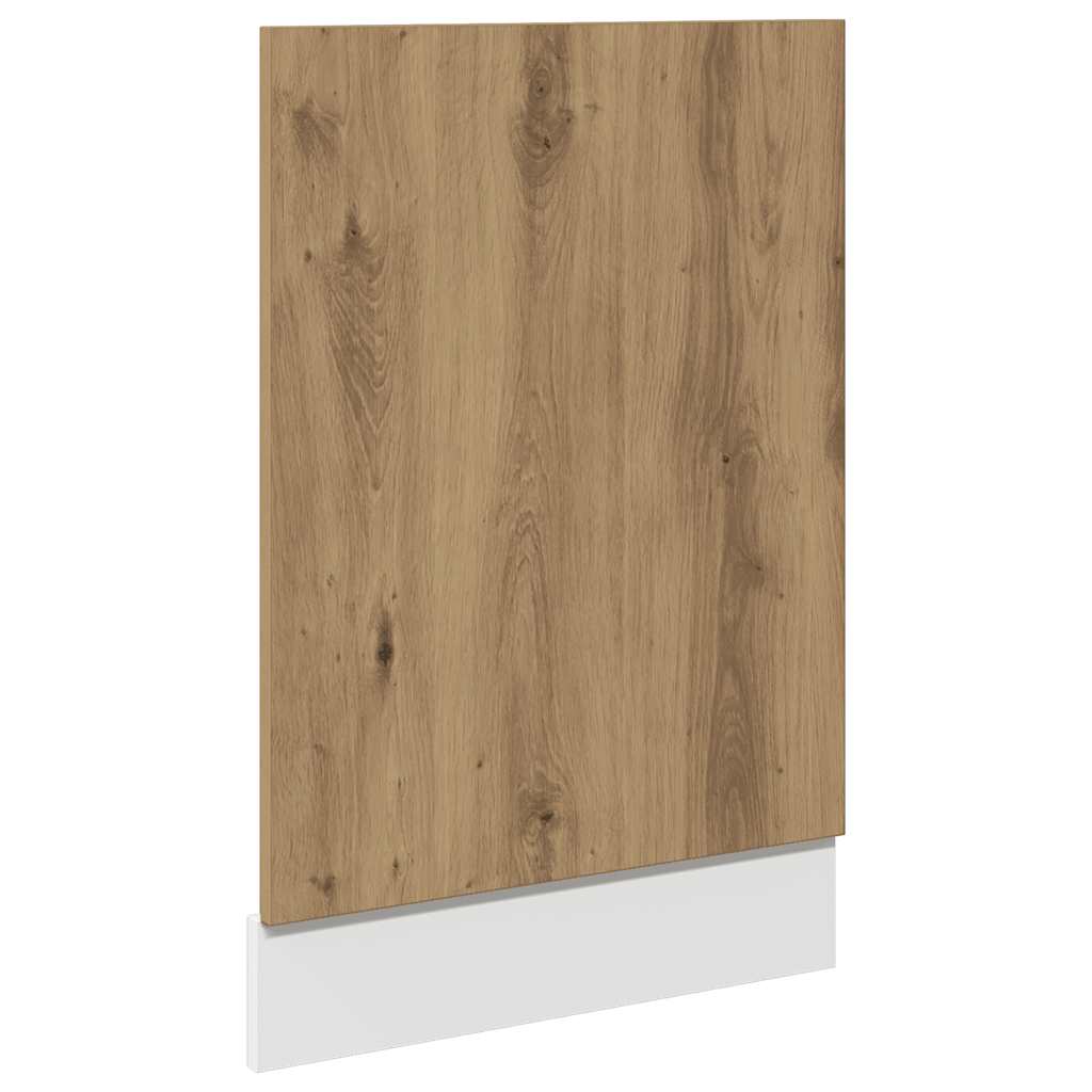 Vaatwasserpaneel Lyon 45x3x67 cm bewerkt hout artisanaal eiken