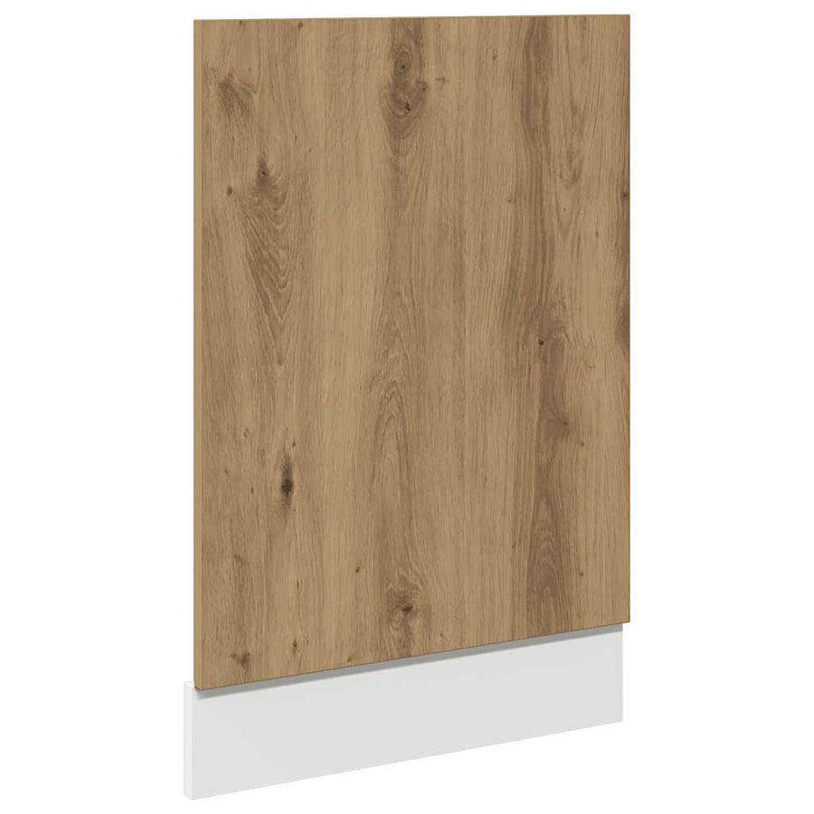 Vaatwasserpaneel Lyon 45x3x67 cm bewerkt hout artisanaal eiken