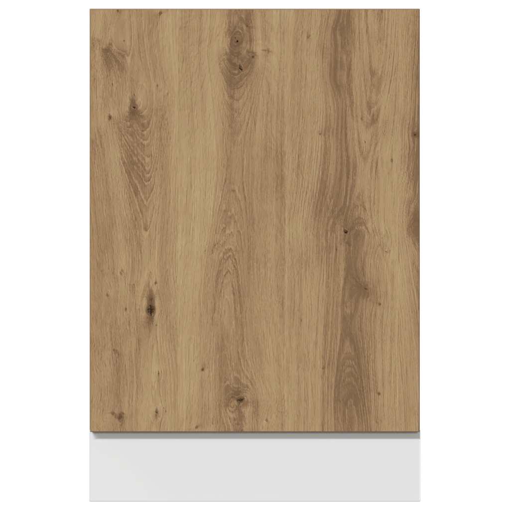 Vaatwasserpaneel Lyon 45x3x67 cm bewerkt hout artisanaal eiken
