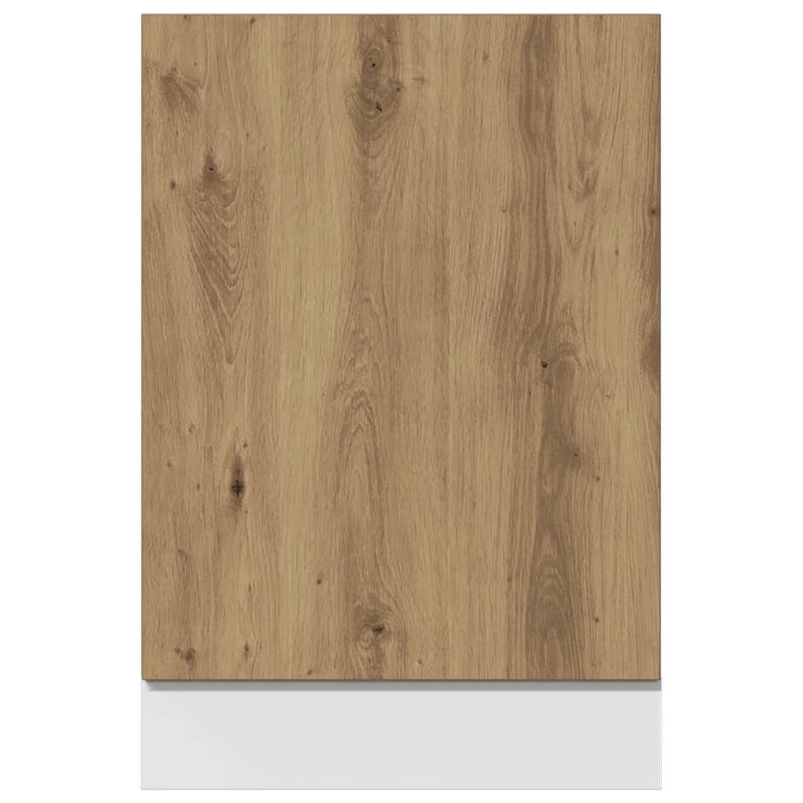 Vaatwasserpaneel Lyon 45x3x67 cm bewerkt hout artisanaal eiken