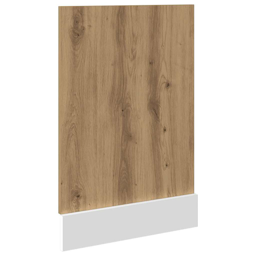 Vaatwasserpaneel Lyon 45x3x67 cm bewerkt hout artisanaal eiken