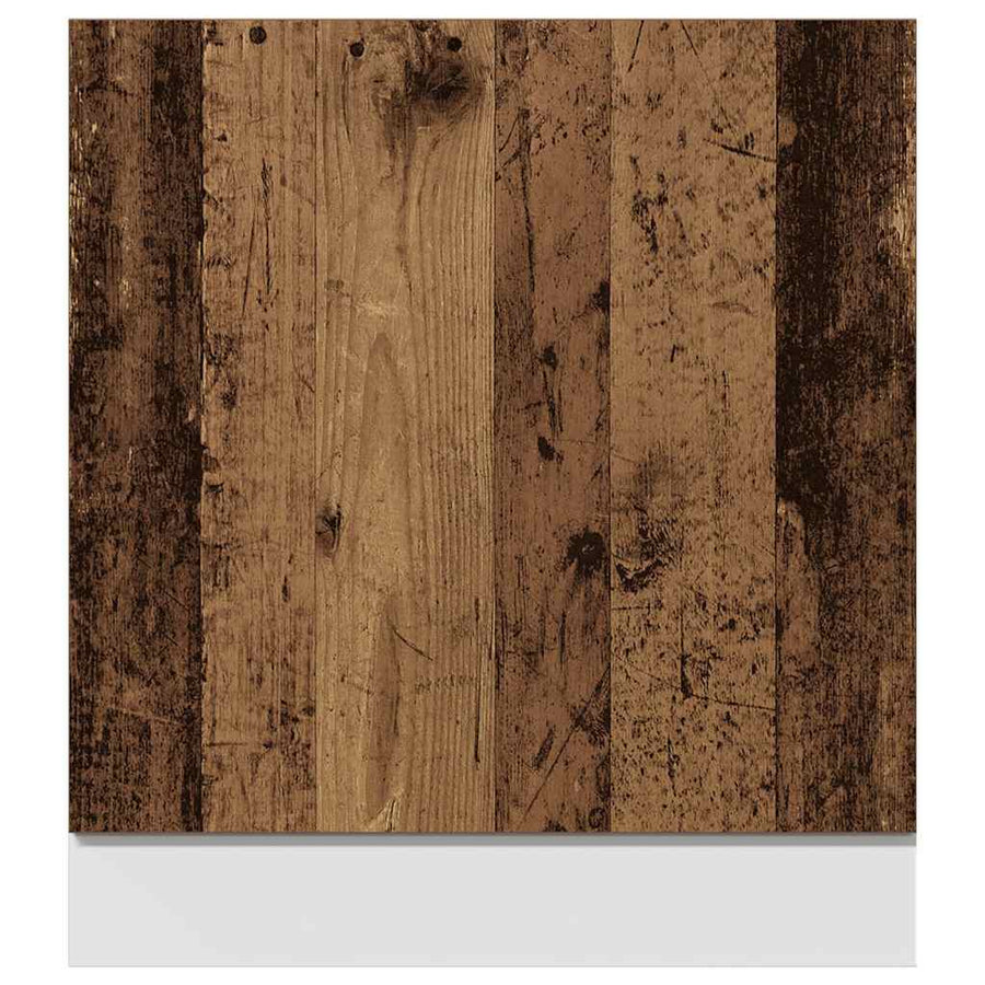 Vaatwasserpaneel 60x1,5x67 cm bewerkt hout oud houtkleurig