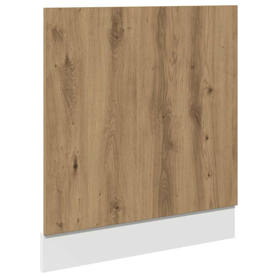 Vaatwasserpaneel Lyon 60x1,5x67 cm bewerkt hout artisanaal eiken