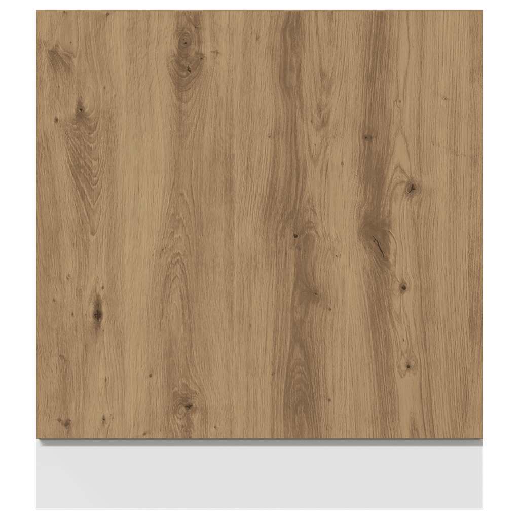 Vaatwasserpaneel Lyon 60x1,5x67 cm bewerkt hout artisanaal eiken