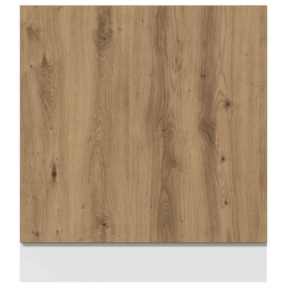 Vaatwasserpaneel Lyon 60x1,5x67 cm bewerkt hout artisanaal eiken