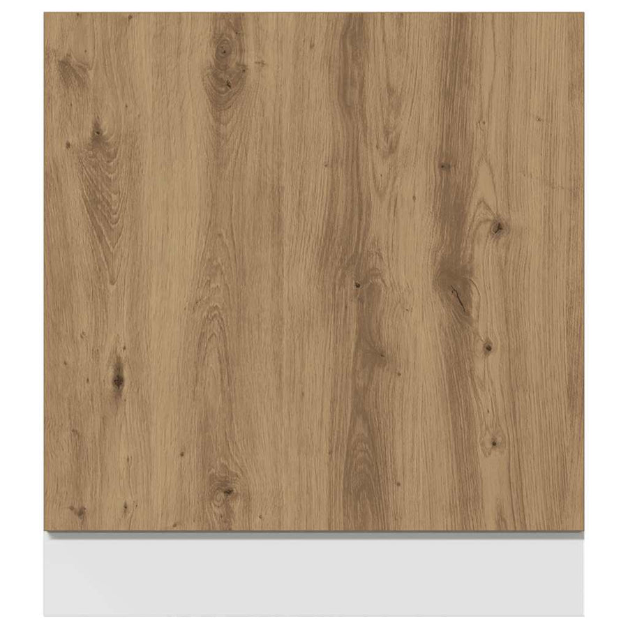 Vaatwasserpaneel Lyon 60x1,5x67 cm bewerkt hout artisanaal eiken