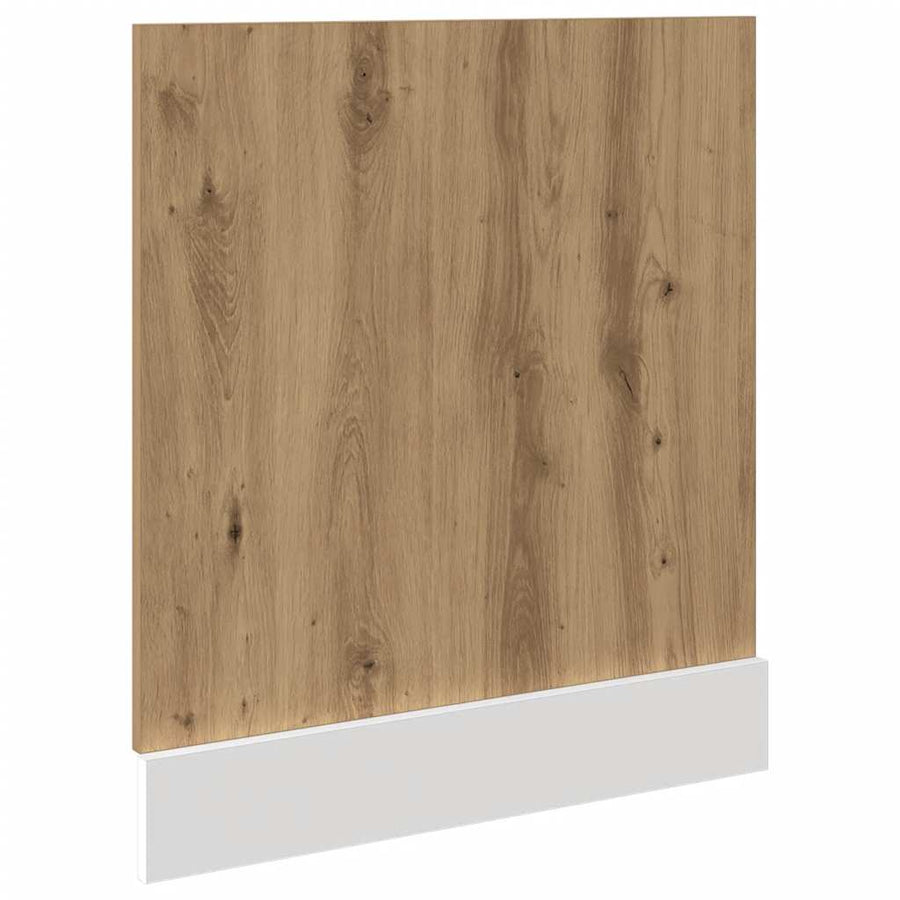 Vaatwasserpaneel Lyon 60x1,5x67 cm bewerkt hout artisanaal eiken
