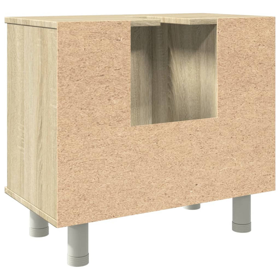 Badkamerkast 60x32x53,5 cm spaanplaat sonoma eikenkleurig