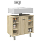 Badkamerkast 60x32x53,5 cm spaanplaat sonoma eiken