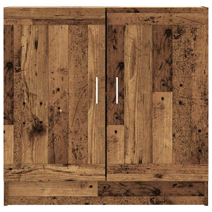 Boekenkast 82,5x30,5x80 cm bewerkt hout oud houtkleurig