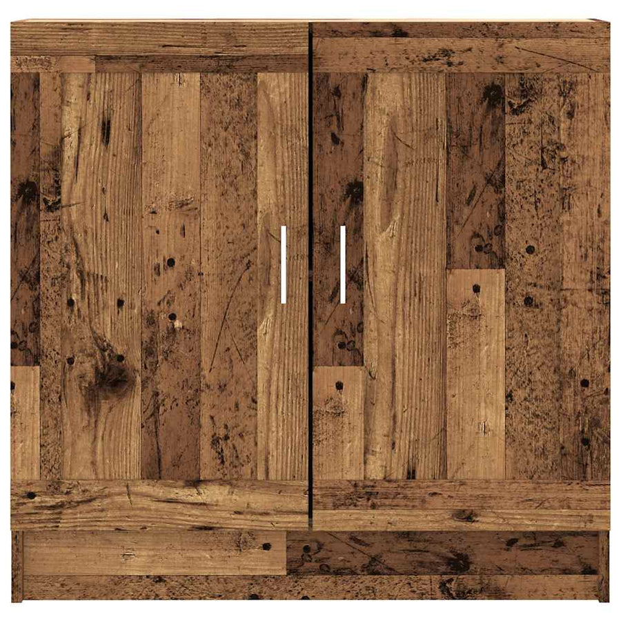 Boekenkast 82,5x30,5x80 cm bewerkt hout oud houtkleurig