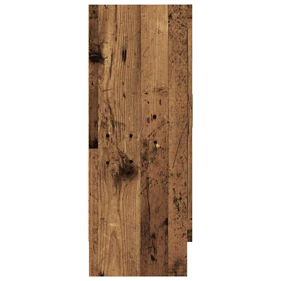 Boekenkast 82,5x30,5x80 cm bewerkt hout oud houtkleurig