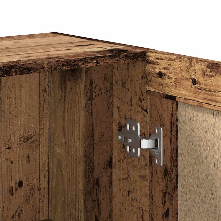 Boekenkast 82,5x30,5x80 cm bewerkt hout oud houtkleurig