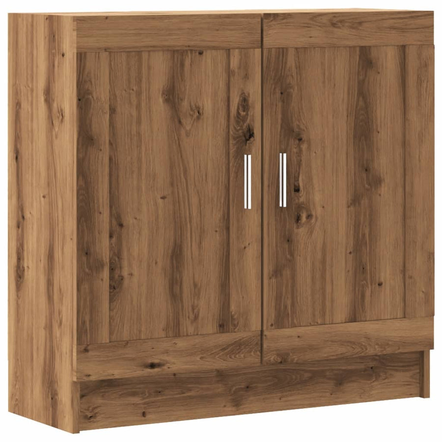 Boekenkast 82,5x30,5x80 cm bewerkt hout artisanaal eikenkleurig