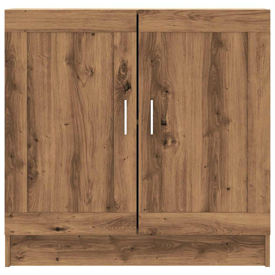 Boekenkast 82,5x30,5x80 cm bewerkt hout artisanaal eikenkleurig