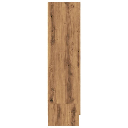 Boekenkast 82,5x30,5x115 cm bewerkt hout artisanaal eikenkleur