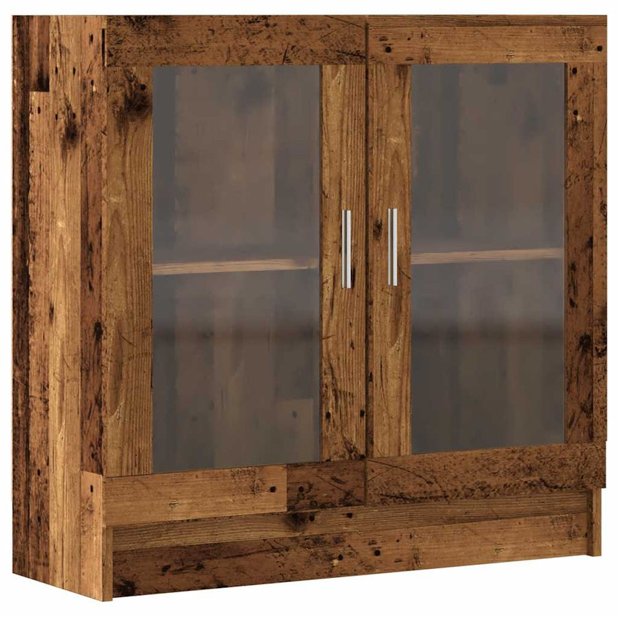 Boekenkast 82,5x30,5x80 cm bewerkt hout oud houtkleurig
