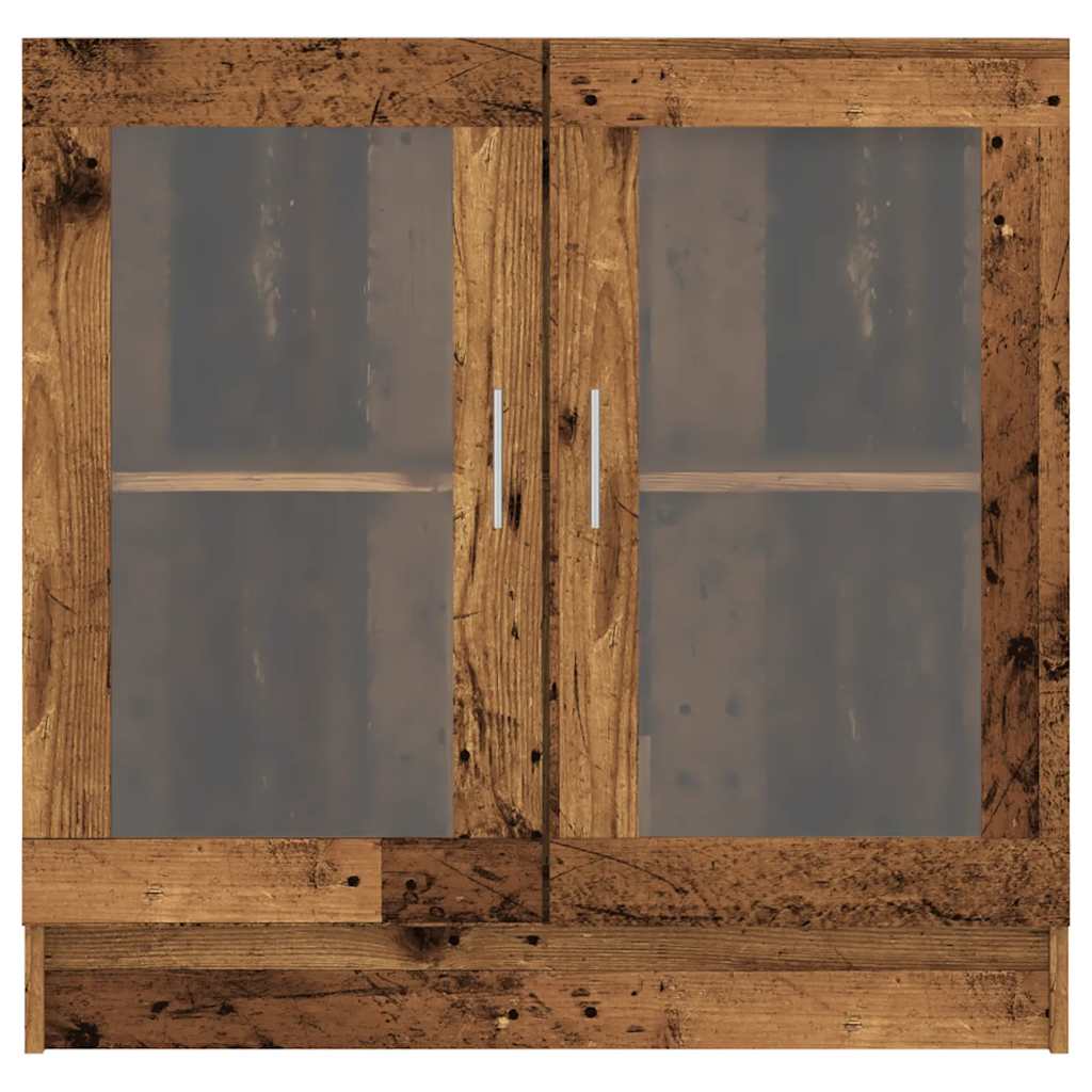 Boekenkast 82,5x30,5x80 cm bewerkt hout oud houtkleurig