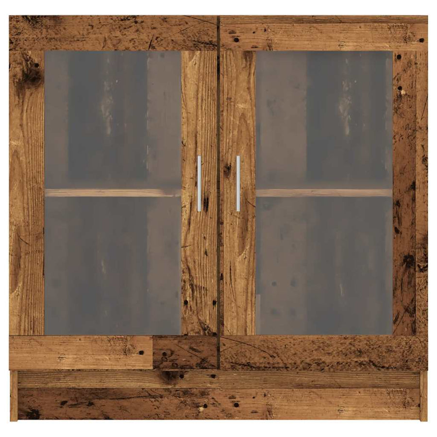 Boekenkast 82,5x30,5x80 cm bewerkt hout oud houtkleurig