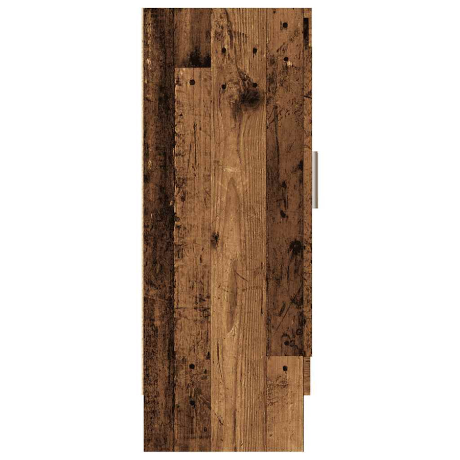 Boekenkast 82,5x30,5x80 cm bewerkt hout oud houtkleurig