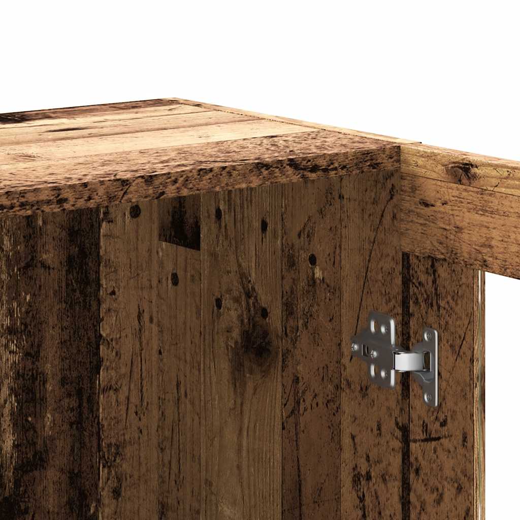 Boekenkast 82,5x30,5x80 cm bewerkt hout oud houtkleurig