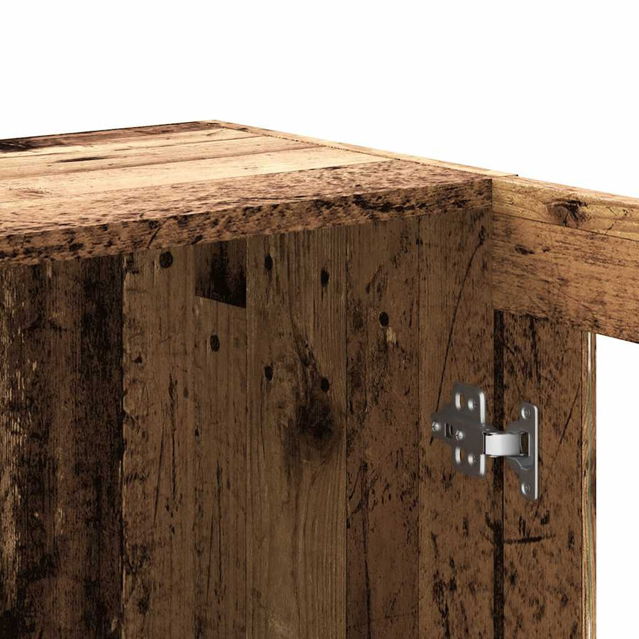 Boekenkast 82,5x30,5x80 cm bewerkt hout oud houtkleurig