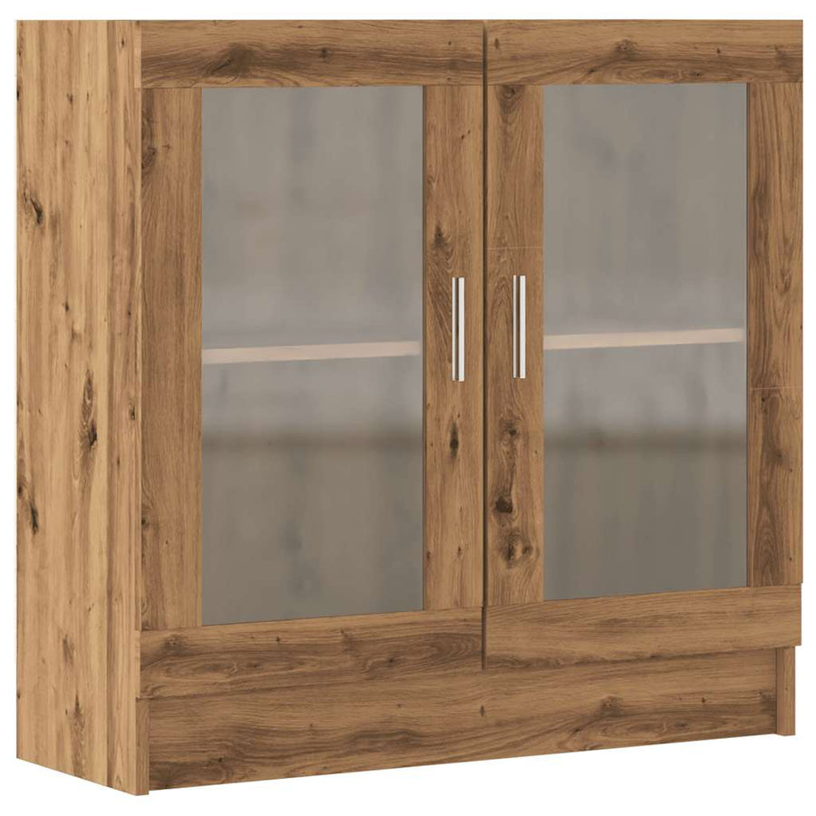 Boekenkast 82,5x30,5x80 cm bewerkt hout artisanaal eikenkleurig