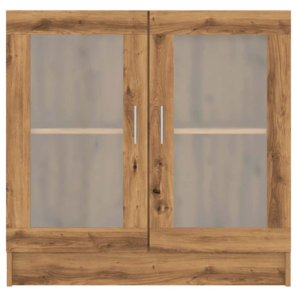 Boekenkast 82,5x30,5x80 cm bewerkt hout artisanaal eikenkleurig