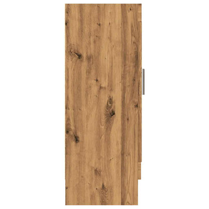 Boekenkast 82,5x30,5x80 cm bewerkt hout artisanaal eikenkleurig
