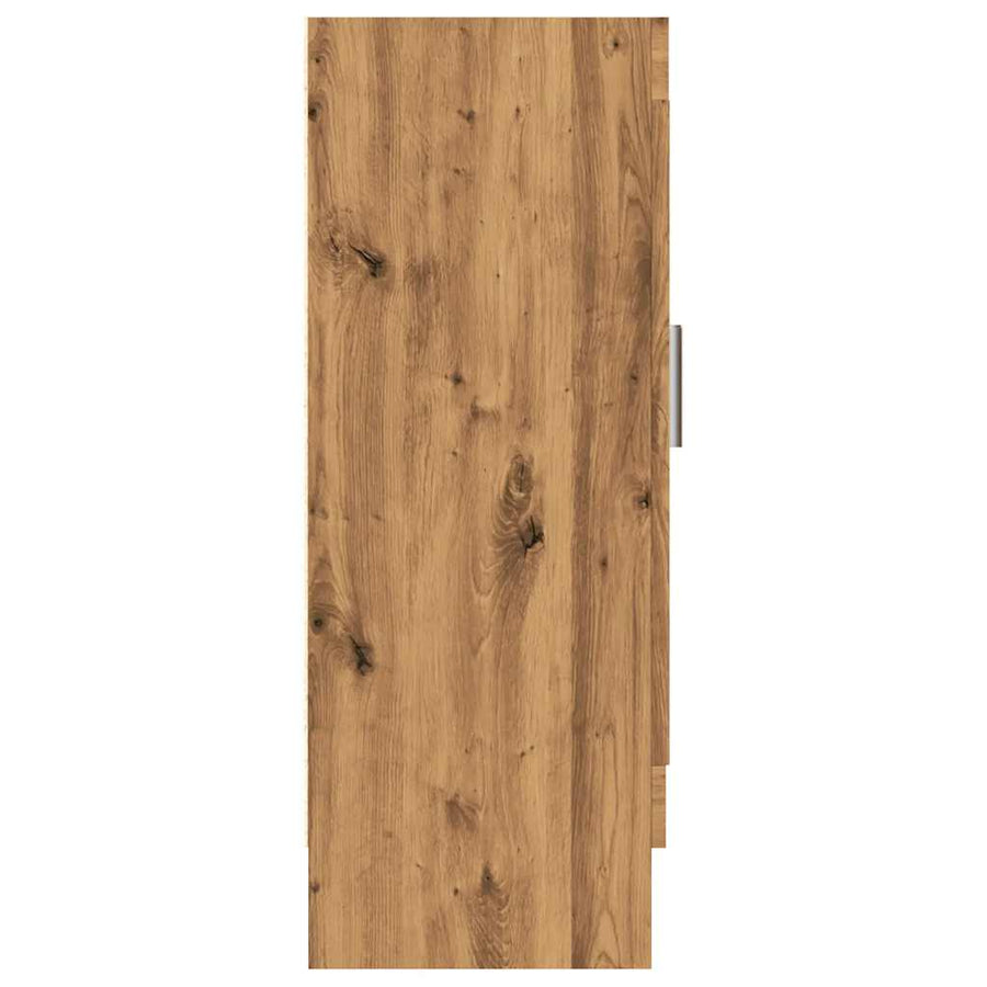 Boekenkast 82,5x30,5x80 cm bewerkt hout artisanaal eikenkleurig