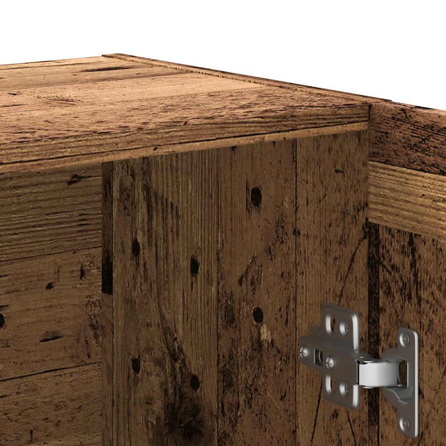 Boekenkast 82,5x30,5x115 cm bewerkt hout oud houtkleurig