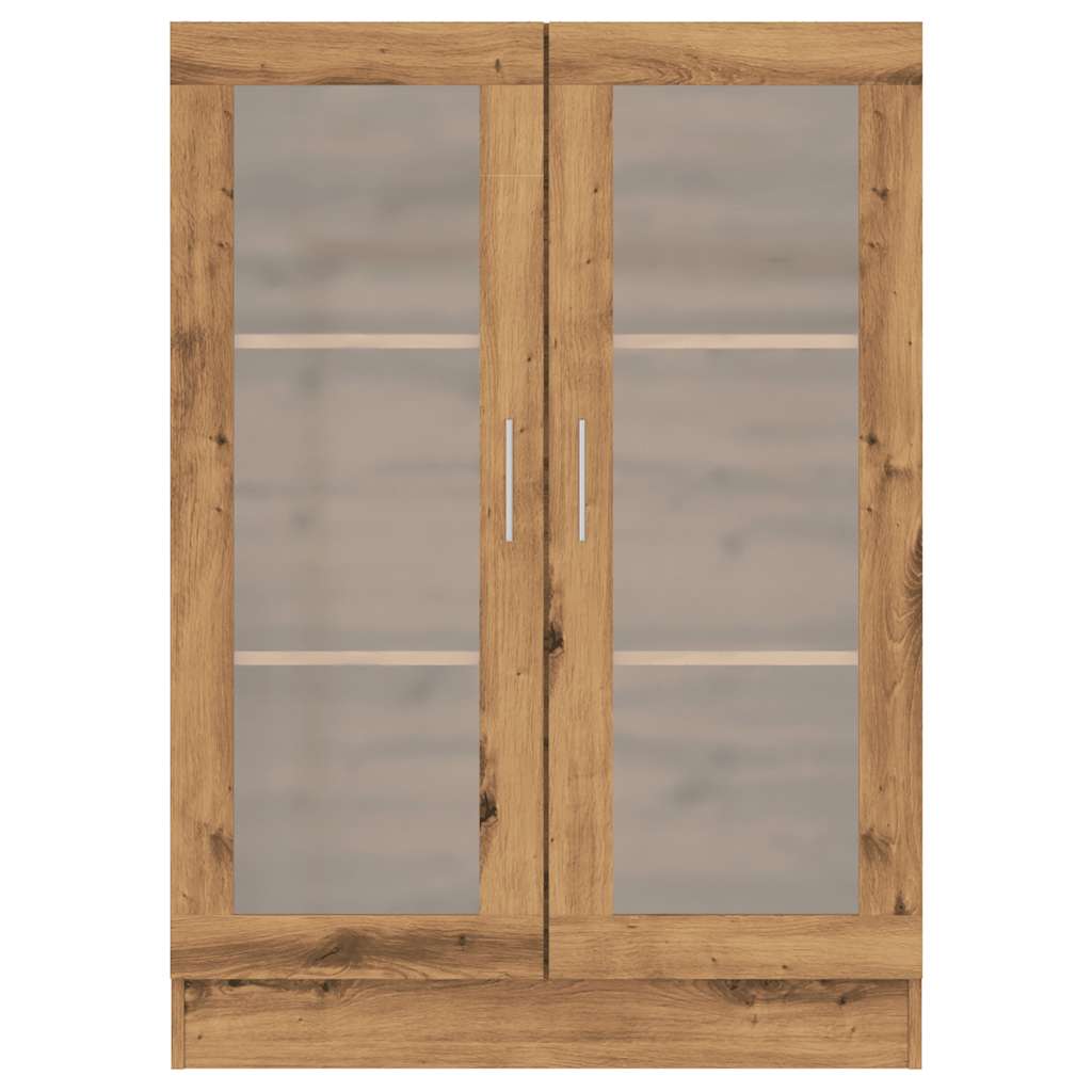 Boekenkast 82,5x30,5x115 cm bewerkt hout artisanaal eikenkleur