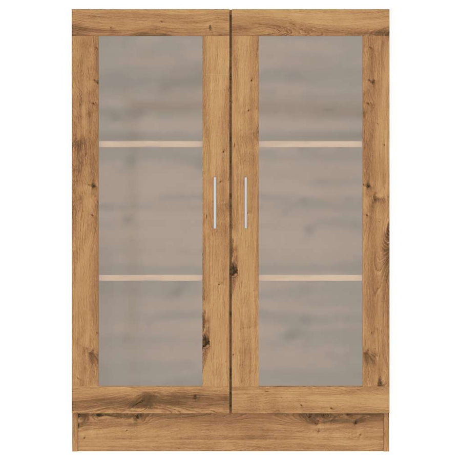 Boekenkast 82,5x30,5x115 cm bewerkt hout artisanaal eikenkleur