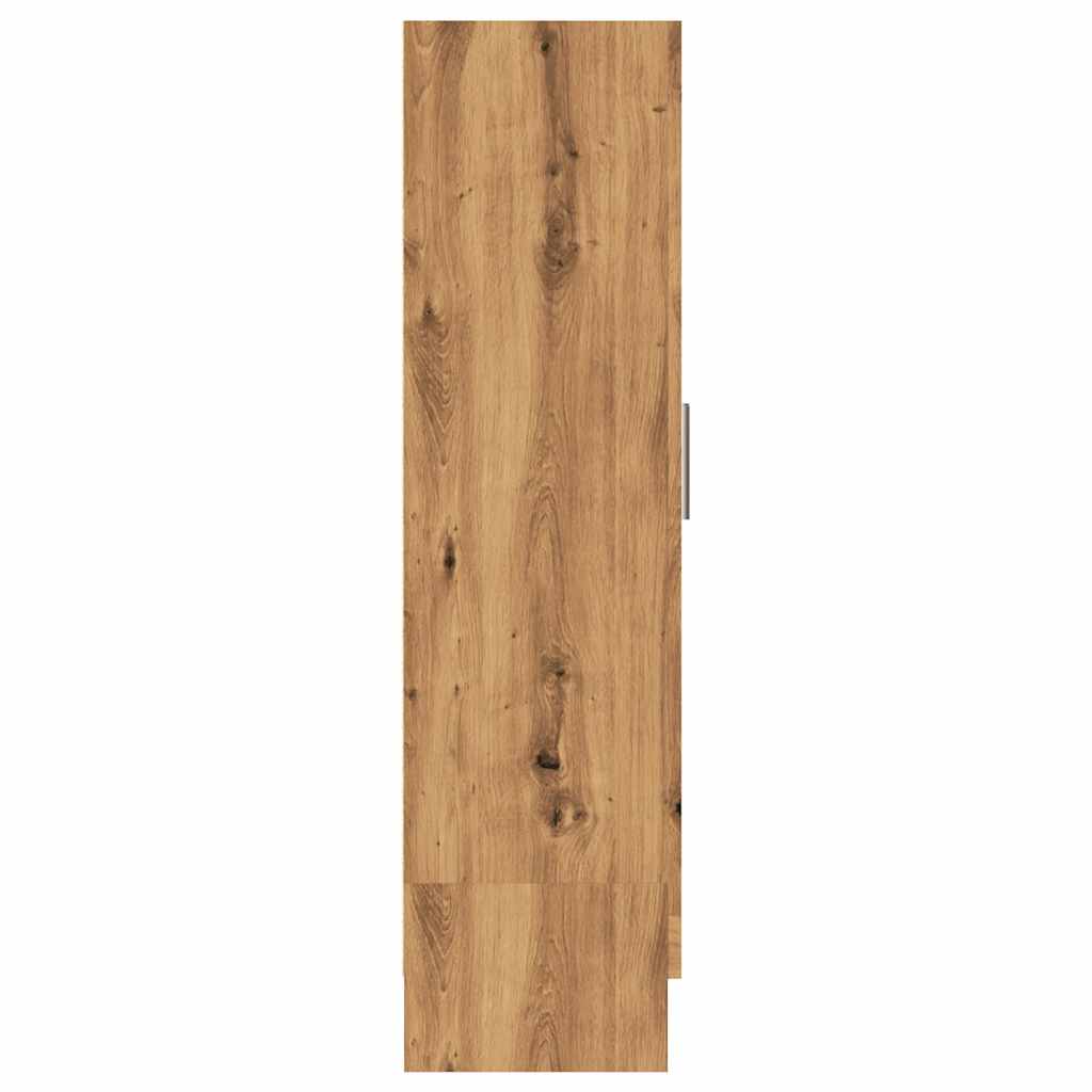 Boekenkast 82,5x30,5x115 cm bewerkt hout artisanaal eikenkleur