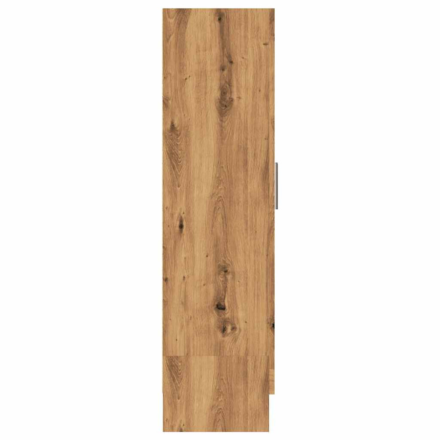 Boekenkast 82,5x30,5x115 cm bewerkt hout artisanaal eikenkleur
