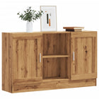 Sideboard 120x30.5x70 cm engineered wood artisanal oak effect