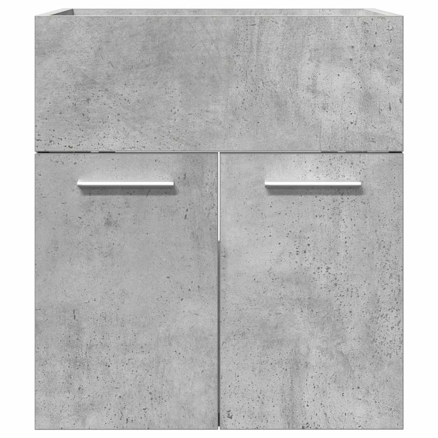 Wastafelkast 41x38,5x46 cm bewerkt hout betongrijs
