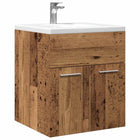 Washbasin cabinet 41x38.5x46 cm treated wood old wood-colored