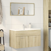 Wastafelkast 80x38,5x46 cm spaanplaat sonoma eiken
