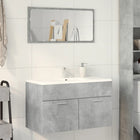 Washbasin cabinet 80x38.5x46 cm chipboard concrete grey