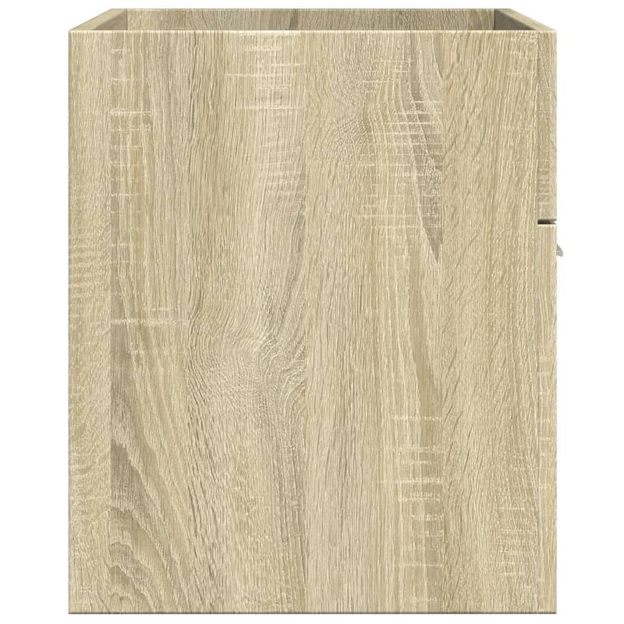 Wastafelkast 90x38,5x46 cm bewerkt hout sonoma eikenkleurig